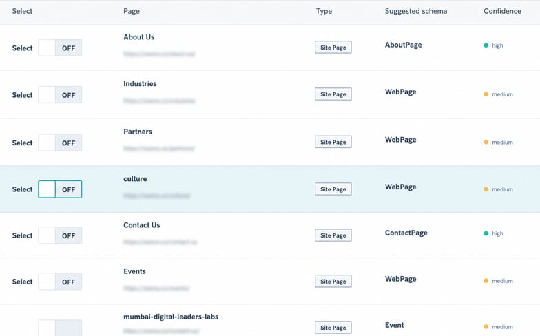 Step 3 — Search, filter, and select pages